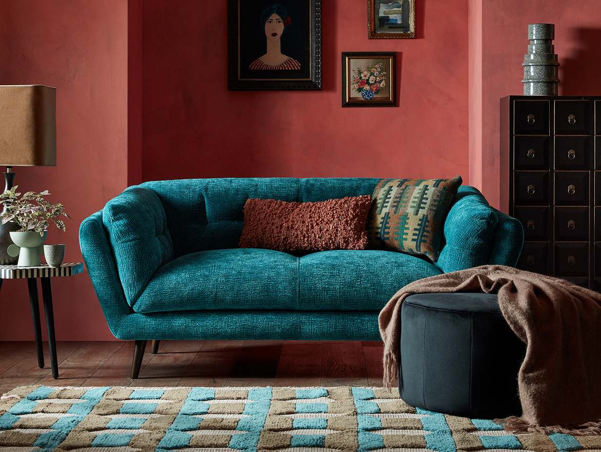 Blue sofa
