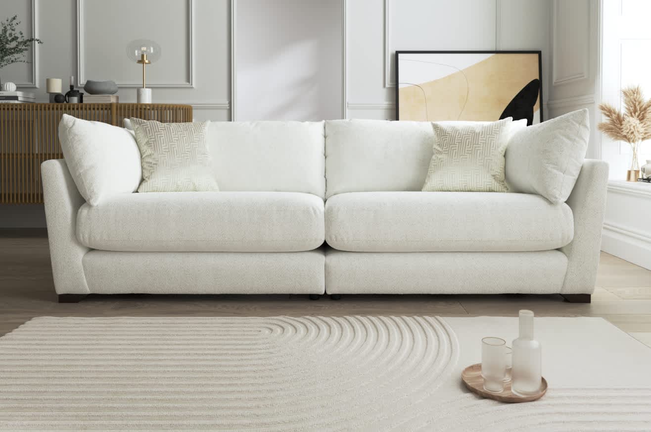 White sofa in bright room