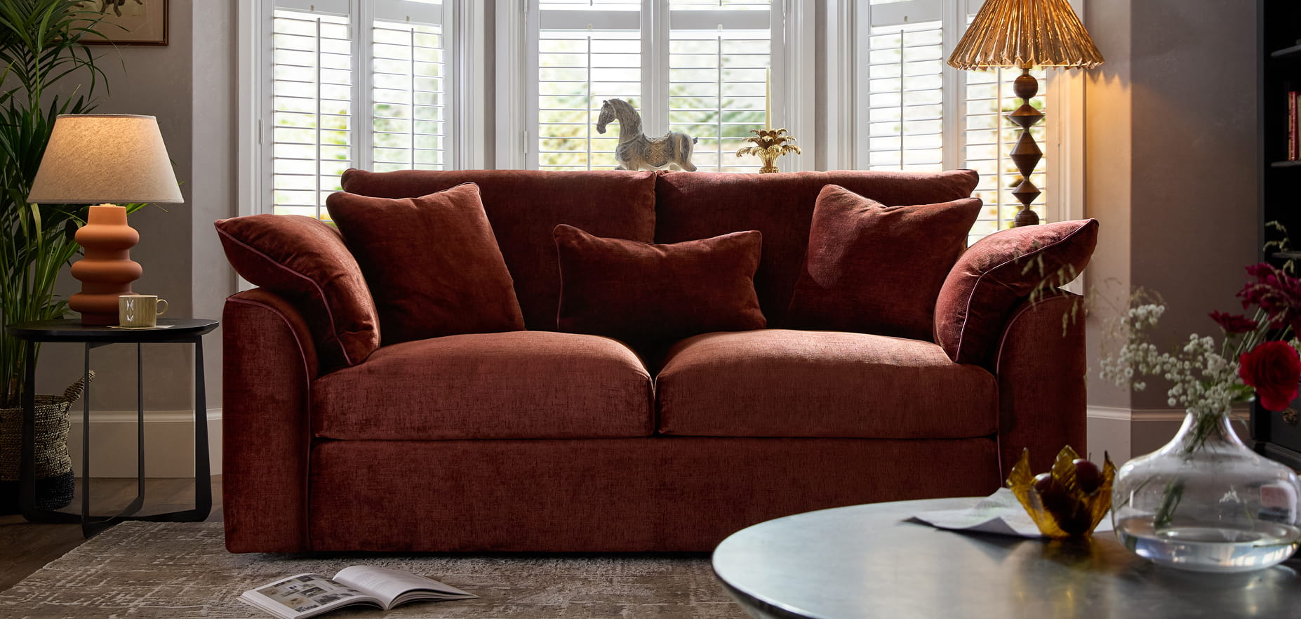 Ground the space with a striking centrepiece