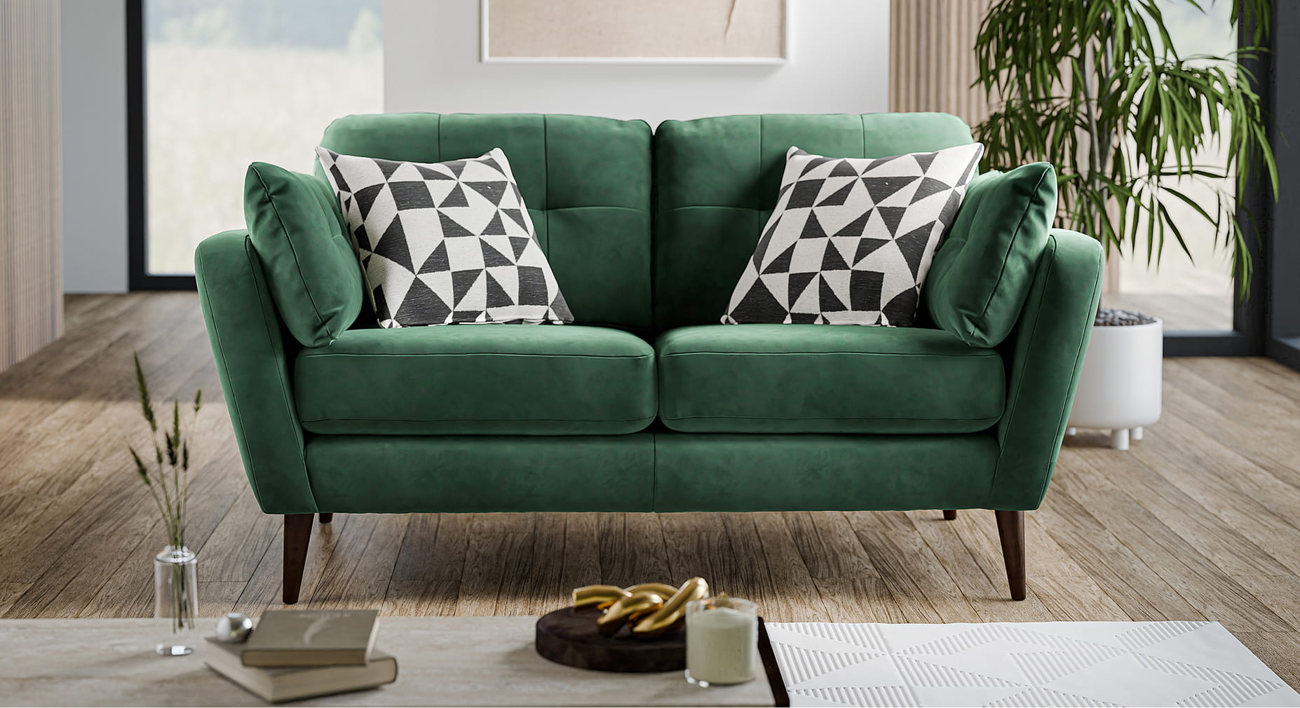 Where should I place my velvet sofa?