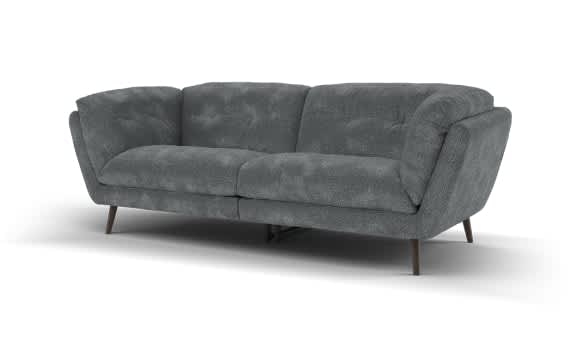 Gray two seater sofa