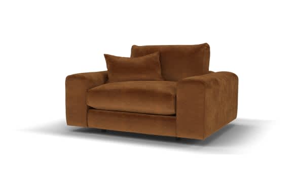 Brown sofa chair