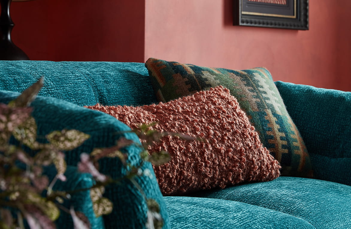 Invest in rich tactile upholstery