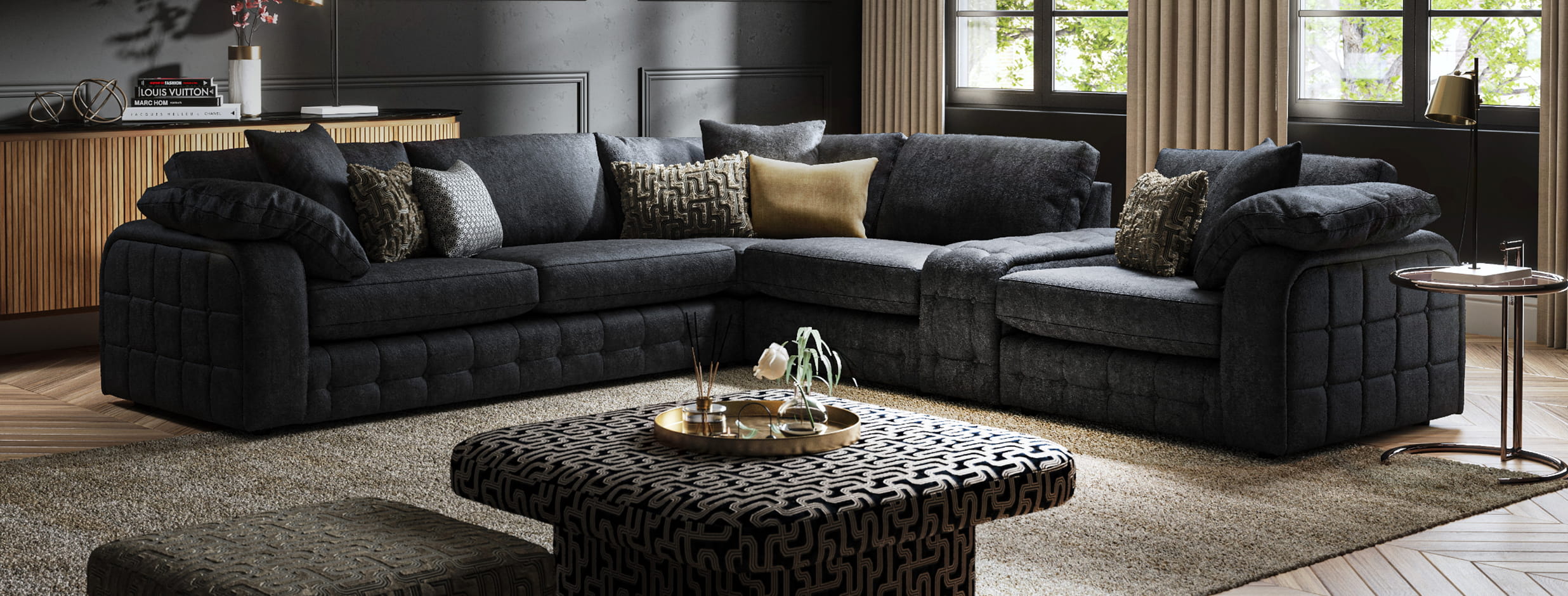 Make eye catching moments with bold accents