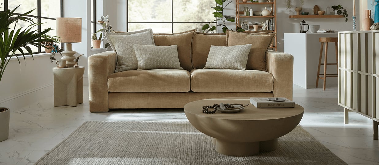 Use rugs to define and connect