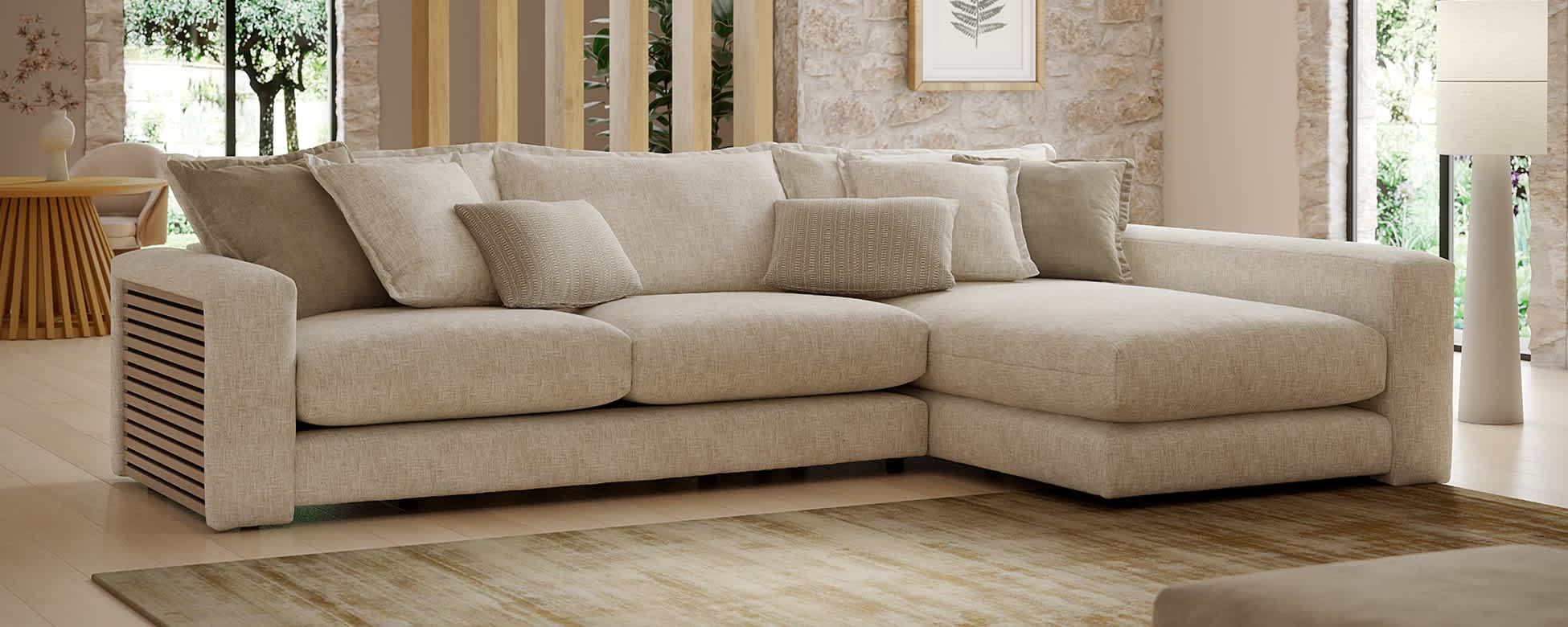 4. Choose a sofa that blends simplicity with softness