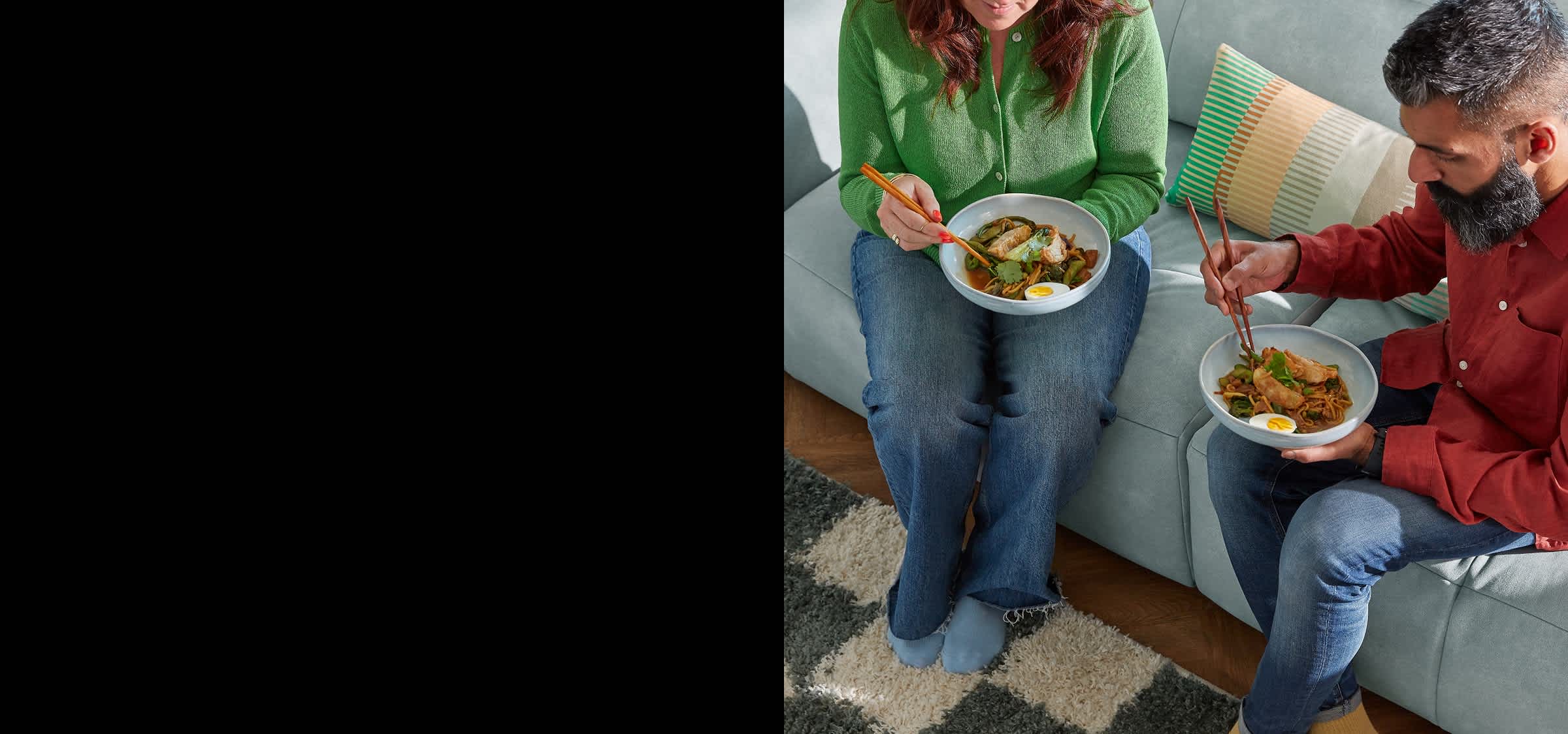 Lifestyle fabric sofas