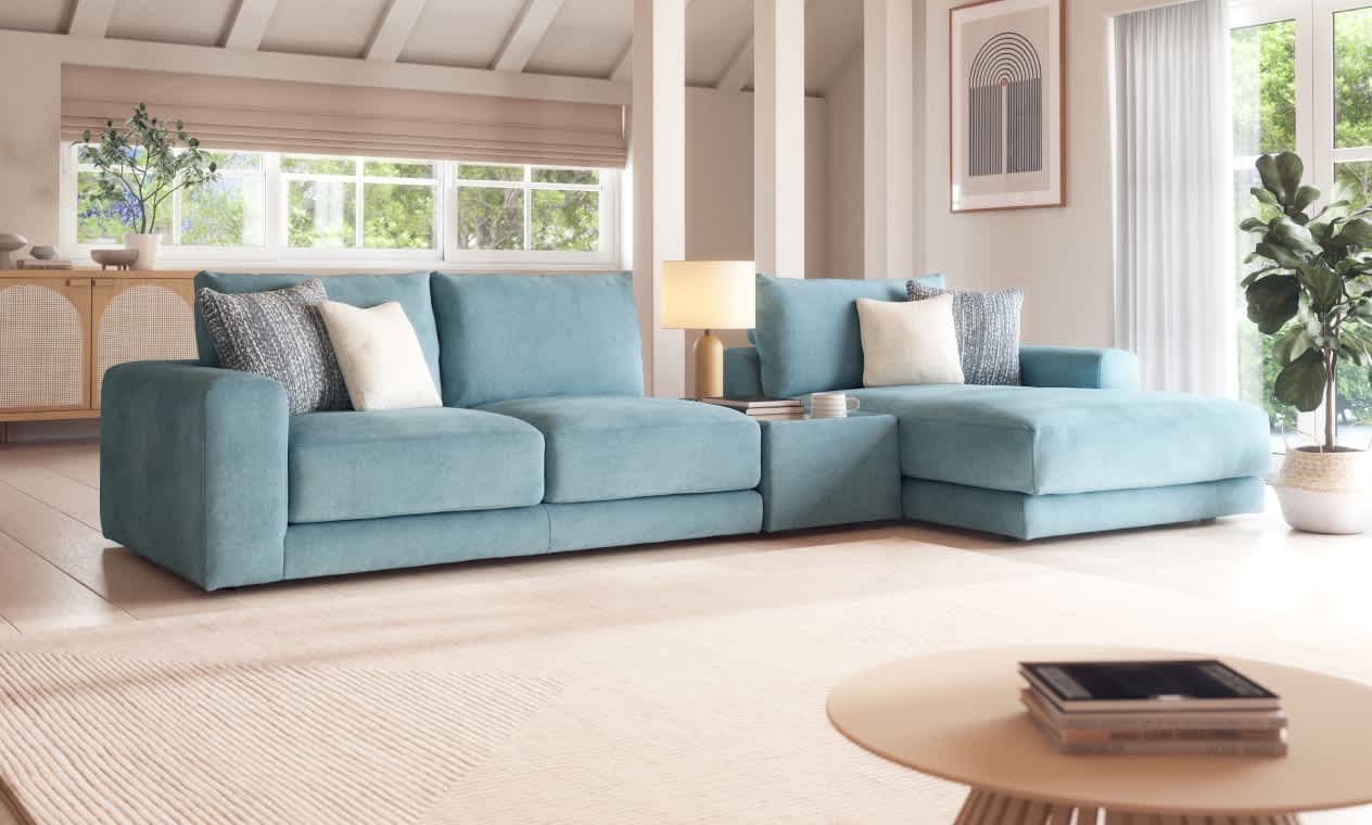 Where to position a corner sofa