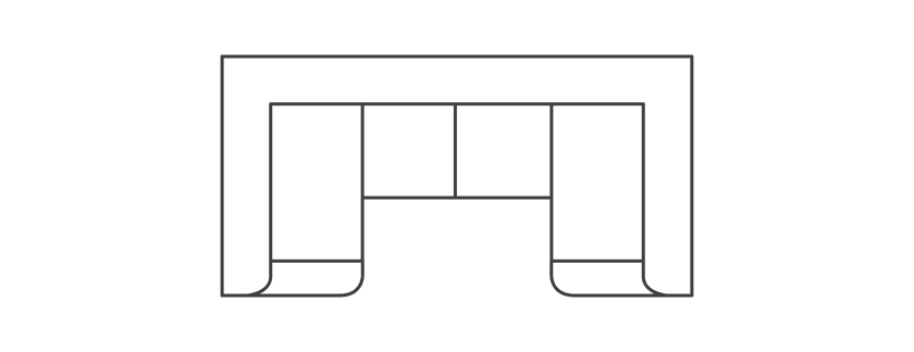 U shaped/curved sofas