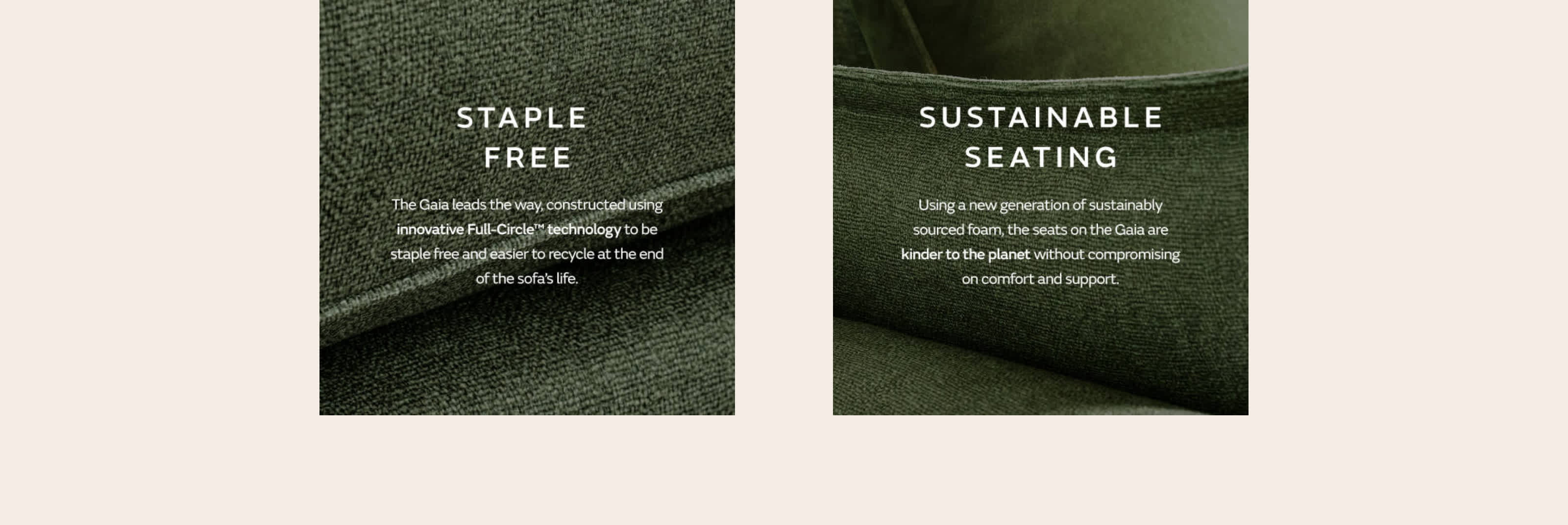 Eco Sofas See our Recycled & Sustainable Sofas