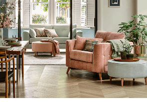Introduce green accents as a natural complement
