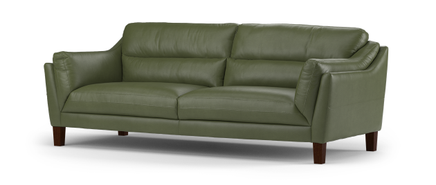 Torrington Sofology, Sage Green Leather Sofa